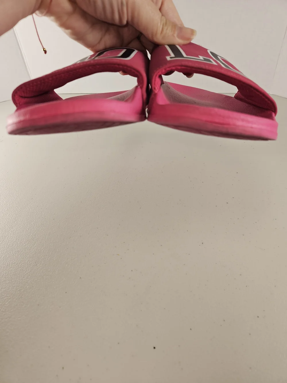 Youth Polo Ralph Lauren Slides Size 4 Hot Pink See Pictures Pre-loved